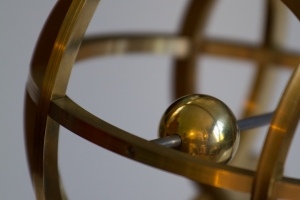 Gallery - Mirror-polished brass ball showing the Sun                       
